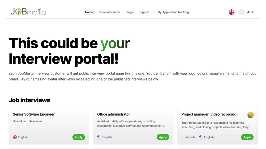 Interview portal