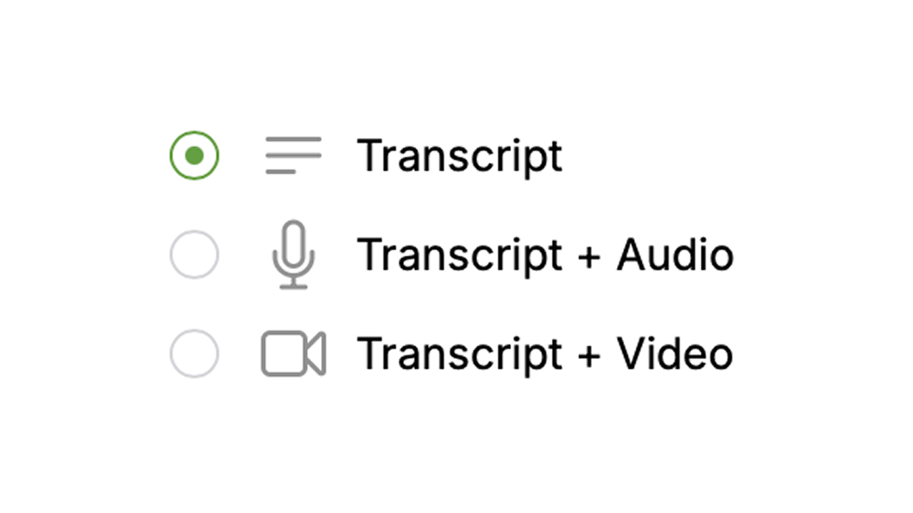 Candidate Audio or Video recording