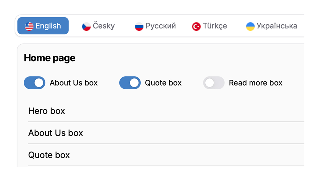 Customize content