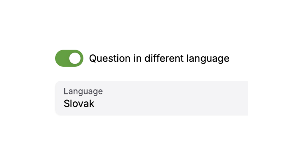 Multi lingual interview